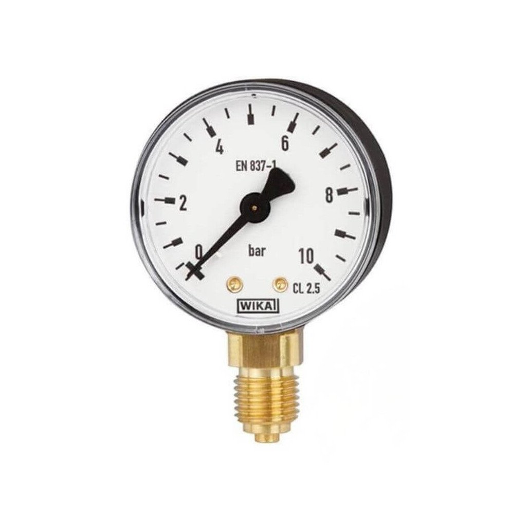 111.10 Manometras 0–250 bar, Ø100 mm, G 1/2"