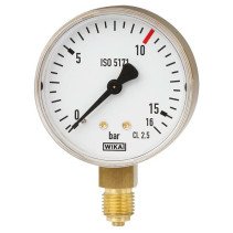 111.11 Manometras acetilenui  0–2,5 bar, Ø63 mm, G 1/4"