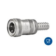 Nerūdijančio plieno NiTO 1/2" mova 13 mm (1/2") vandens žarnai su STOP vožtuvu, 5453SA3