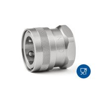 NiTO water coupler with 1/2" female thread stainless steel 54500A3