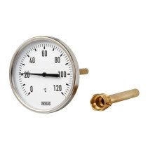 A50 bimetalinis termometras Ø63 mm 0…+80 °C zondo ilgis 40 mm